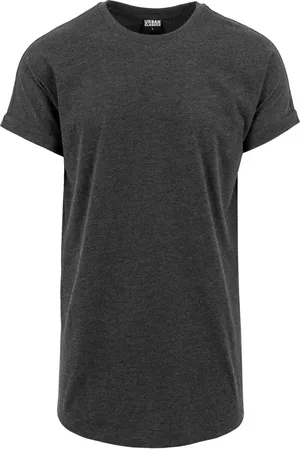 Urban classics Heren lang t-shirt met omslag