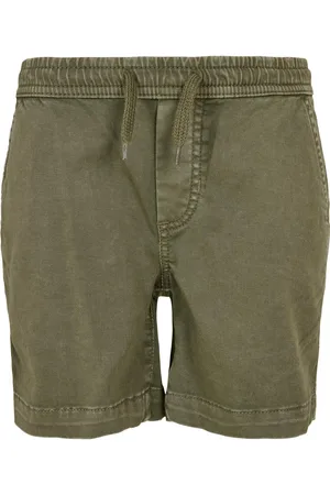 Urban classics Jongens twill stretch joggingshort