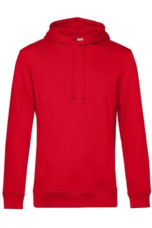 B and C Heren combed katoenen hoodie
