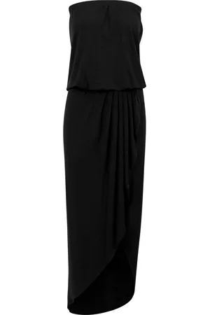 Urban classics Dames viscose bandeau jurk