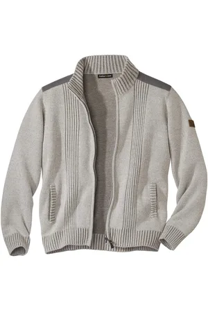 Atlas For Men Gebreide jas met volledige rits voor heren