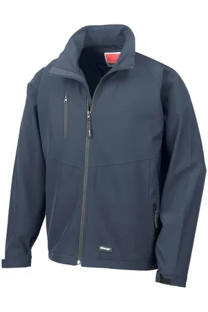 Result Heren 2 laagse basis softshell ademend windbestendig jasje