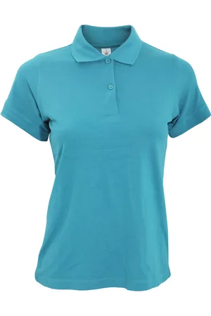 B and C B&c safran puur dames poloshirt met korte mouwen