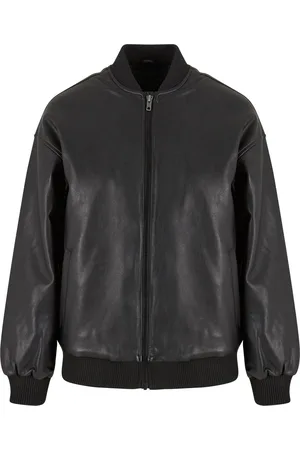 Urban classics Dames synthetisch leren bomberjack