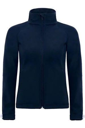 B and C B&c womens hooded premium softshell jacket (winddicht, waterdicht & ademend)