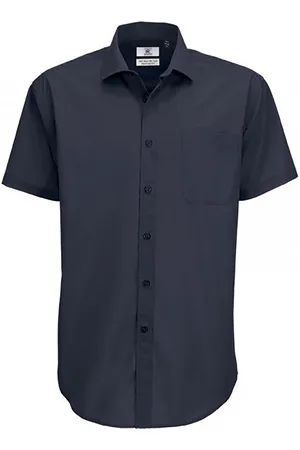 B and C B&c heren slimme korte mouwen shirt / heren shirts