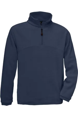 B and C Heren highlander+ quarter zip fleece top