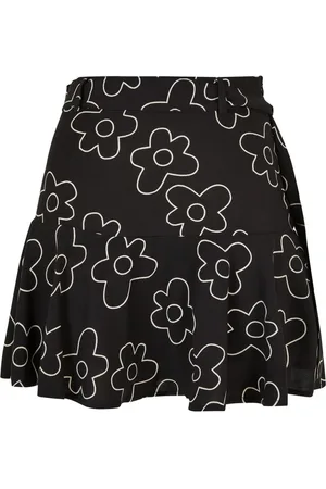 Urban classics Dames bloem mini skort