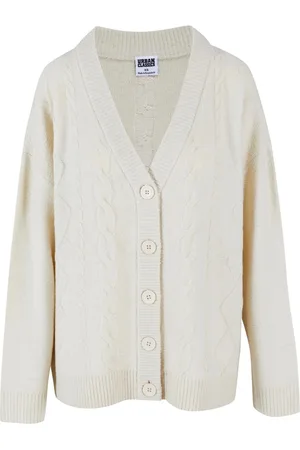 Urban classics Dames kabelbreiwerk vest