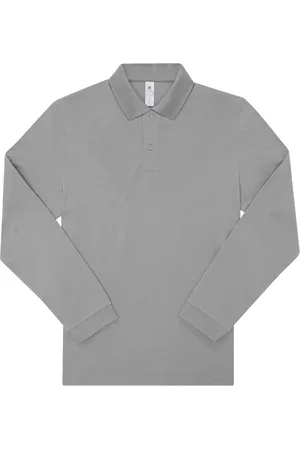 B and C Heren my 180 poloshirt met lange mouwen