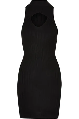 Urban classics Dames uitgesneden mouwloze jurk