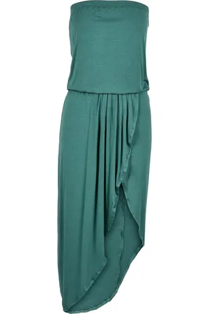 Urban classics Dames viscose bandeau jurk