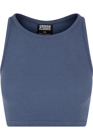 Urban classics Dames ribbed crop top