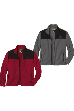 Atlas For Men Heren fleecejack (set van 2)