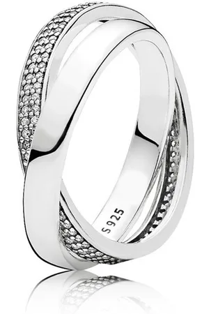 Mijn bedels Sterling twee gevlochten ringen