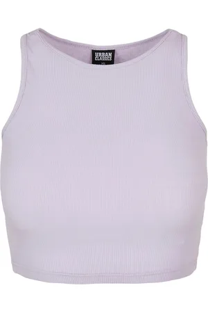 Urban classics Dames ribbed crop top