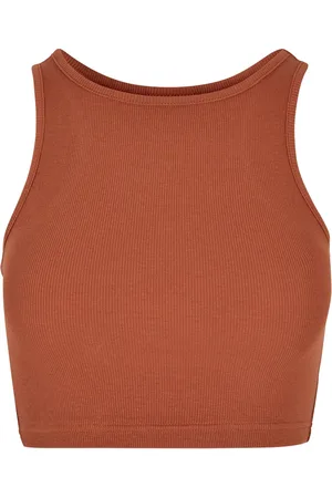Urban classics Dames ribbed crop top