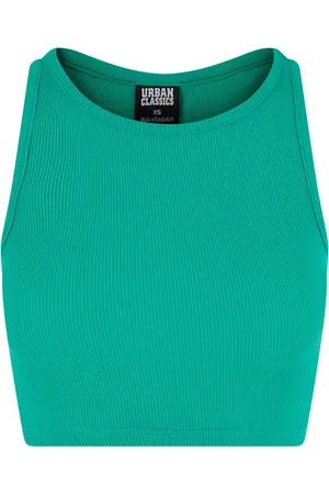 Urban classics Dames ribbed crop top