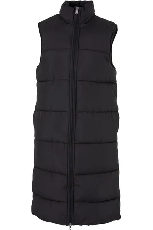 Urban classics Dames puffer lang gilet