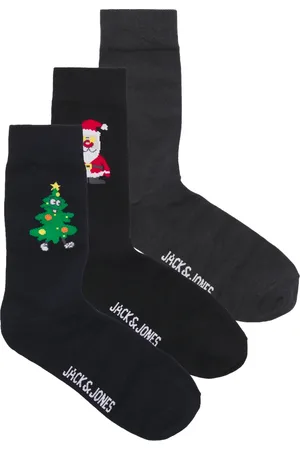 JACK & JONES Kerst sokken jongens jacholly jolly 3-pack giftbox