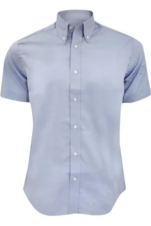 Kustom Herenshirt met korte mouwen, op maat gemaakt, premium oxford shirt