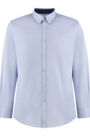 Kustom Heren premium contrast oxford getailleerd overhemd