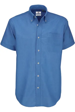 B and C B&c heren oxford korte mouwen shirt / heren shirts