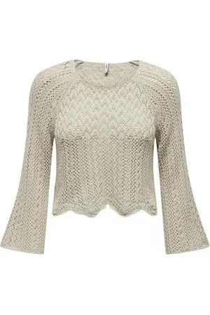 ONLY Onlnola life 34 pullover knt noos beige