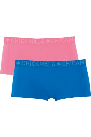 Muchachomalo Meisjes 2-pack boxershorts effen