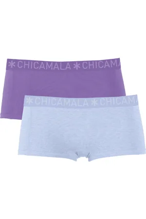 Muchachomalo Meisjes 2-pack boxershorts effen