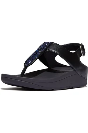 FitFlop Fino crystal-mix t-strap sandals