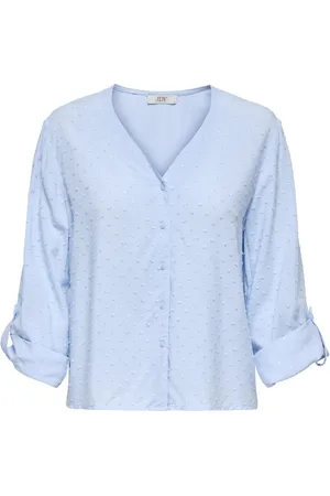 JACQUELINE DE YONG Diana life 7/8 dobby shirt wvn n 15311720 kentucky blue
