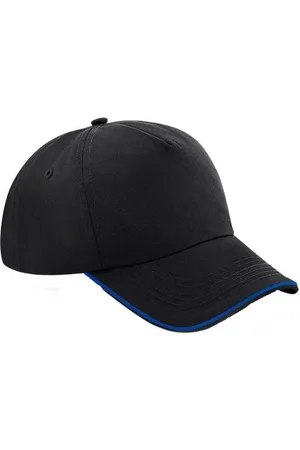 Beechfield Volwassenen unisex authentiek 5 paneel piekdop met leidingen