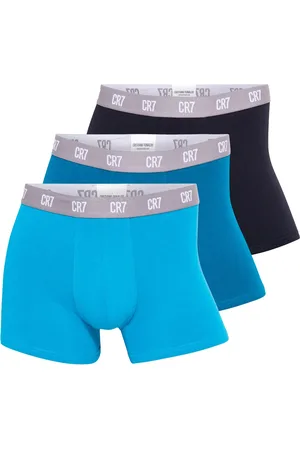 CR7 - Cristiano Ronaldo Heren boxershorts effen blauw/teal/zwart 3-pack