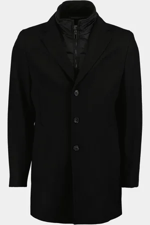 Bos Bright Blue Wollen jas job coat 24301jo07bo/990 black