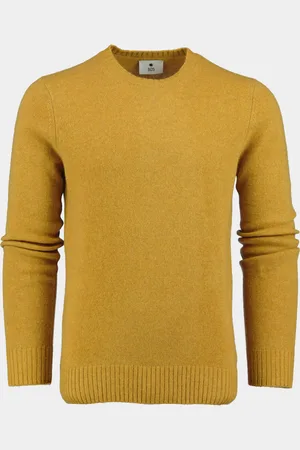 Bos Bright Blue Pullover lambswool o-neck 1150224/421