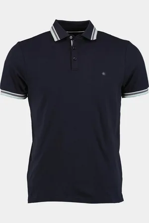 Bos Bright Blue Polo korte mouw brick polo oxford collar 24108br06bo/290