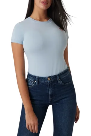 Guess Stretch t-shirt met klein driehoek logo