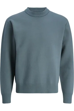 JACK & JONES Jorvesterbro knit crew neck sn 12261852 stormy weather