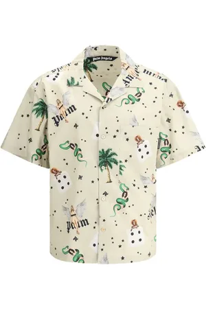Palm Angels Pin up bowling shirt met retro stijl