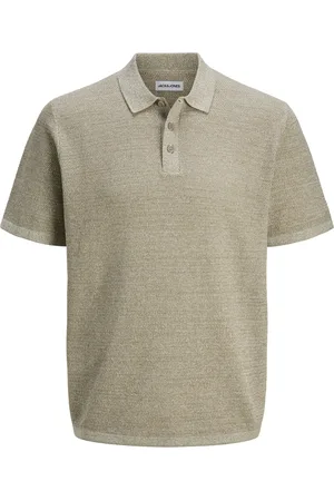 JACK & JONES Jjegeorge knit polo ss sn zand