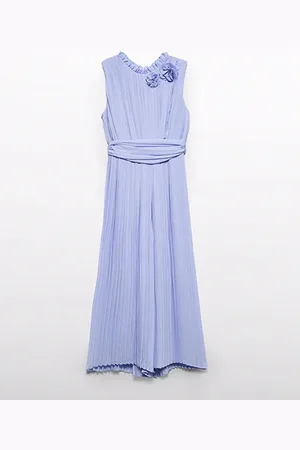 Abel & Lula Zomer jumpsuit geplooid meisjes c paars