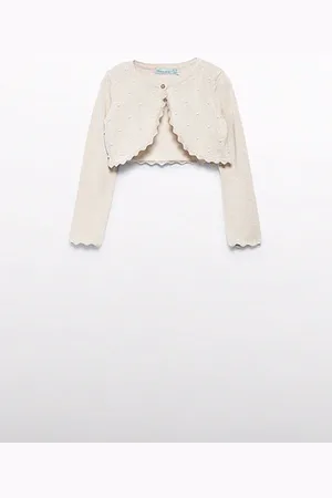 Abel & Lula Zomer vest gebreid meisjes natural