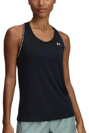 Under Armour Tech knockout tank-blk singlet training dames