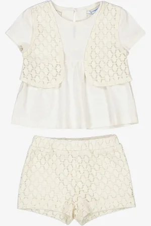 Mayoral Crochet short set