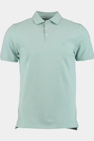Bos Bright Blue Polo korte mouw arto polo fine pique plain 24108ar22bo/212 blue surf