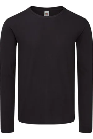 Fruit Of The Loom Unisex adult iconic t-shirt met lange mouwen