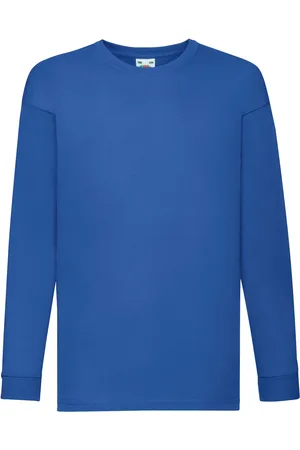 Fruit Of The Loom Kinder/kids valueweight t-shirt met lange mouwen