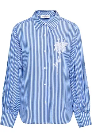 &Co Woman &co women blouse winona cambray blue