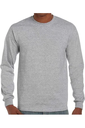 Gildan Unisex adult heather ultra katoen t-shirt met lange mouwen